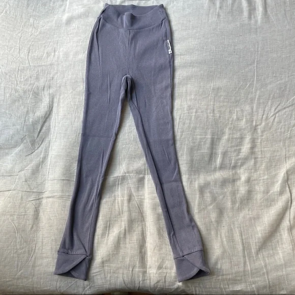 Gymshark Slounge Ribbon Joggers Pants in Steel Blue Marl XS - Picture 3 of 8